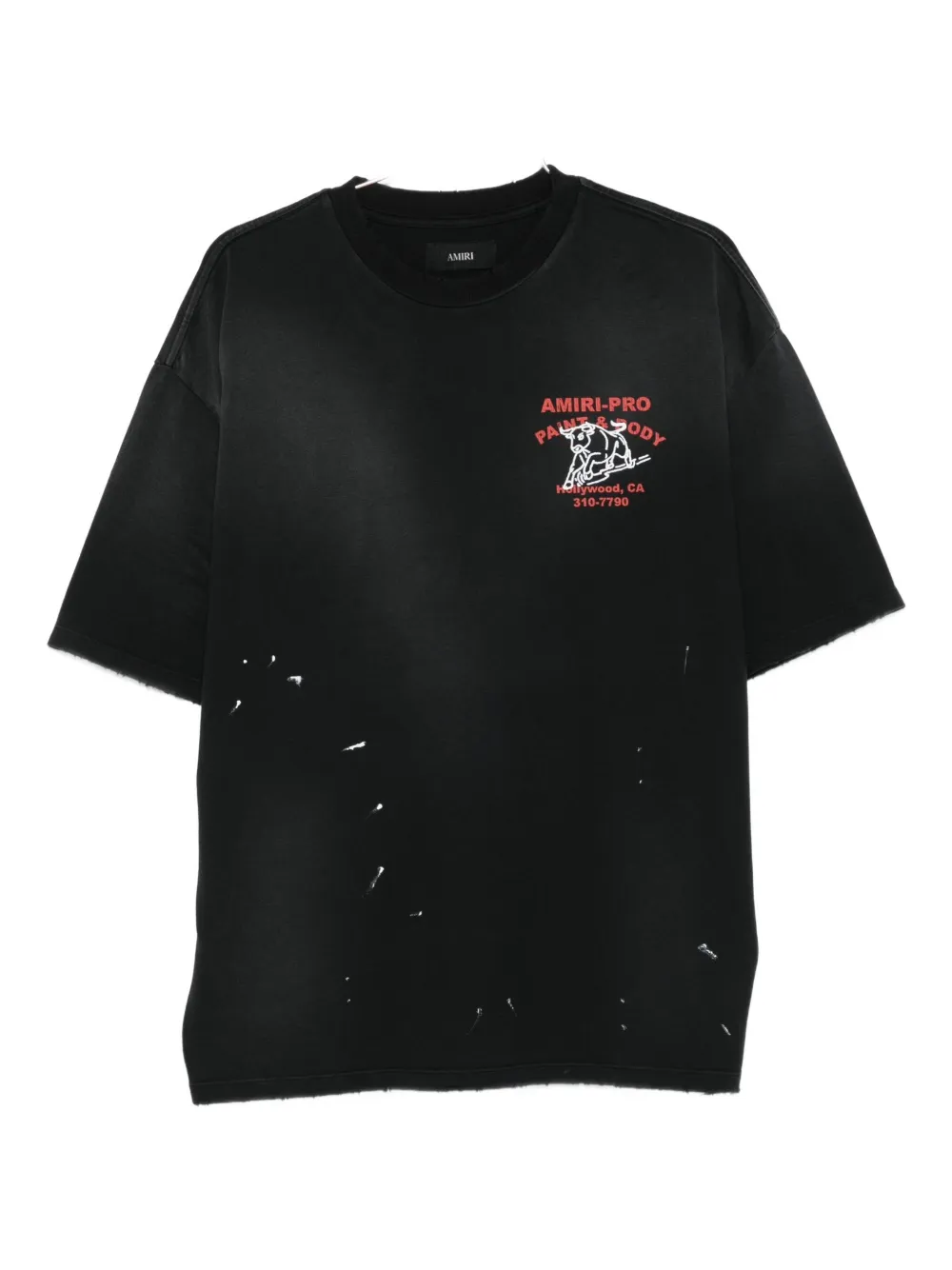 AMIRI graphic-print cotton T-shirt Zwart