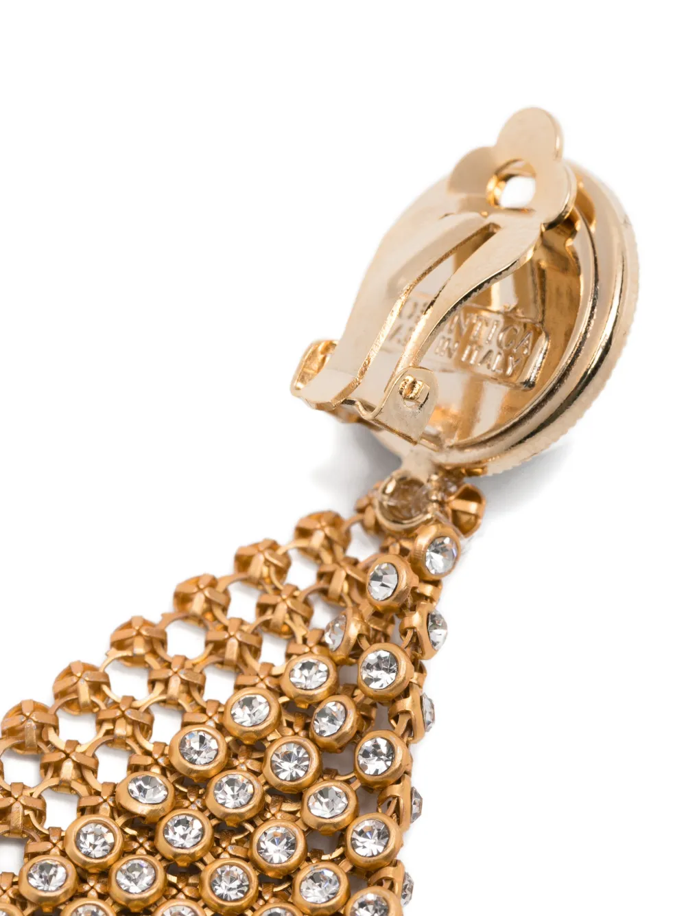 Rosantica Frizz oorclips met imitatieparel en kristallen - Goud