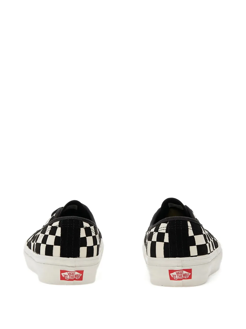 Vans checkerboard lace-up trainers Zwart