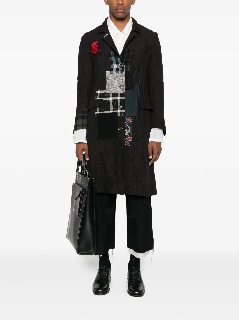 ARCHIVIO  J.M. Ribot patchwork flower-embellished coat | Single Breasted Coats | Image 2