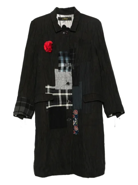 ARCHIVIO  J.M. Ribot patchwork flower-embellished coat