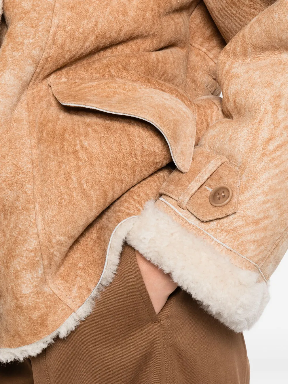 Salvatore Santoro Jas met dubbele rij knopen Bruin