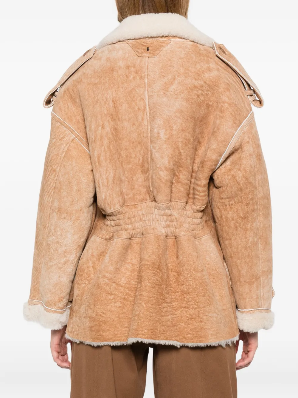 Salvatore Santoro Jas met dubbele rij knopen Bruin