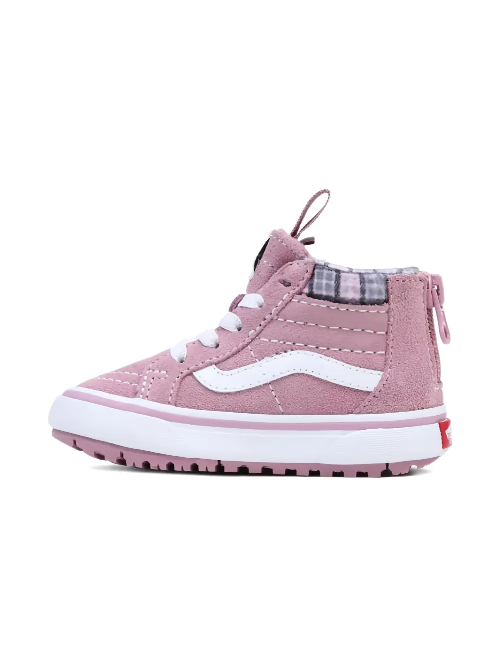 Vans Kids suede check trainers Roze