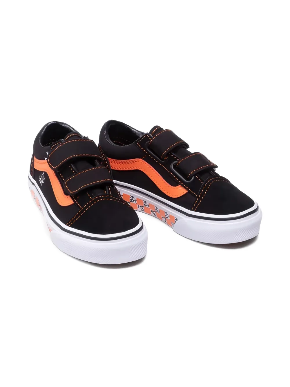 Vans Kids hook-and-loop spider trainers Zwart