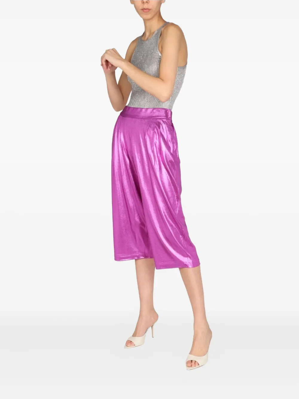 Tom Ford Pleated Bermuda Shorts In Purple