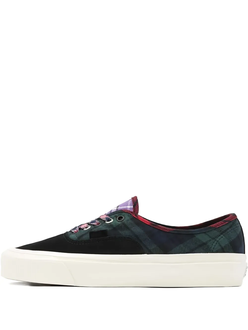 Vans Authentic 44 Dx plaid-panel sneakers Zwart
