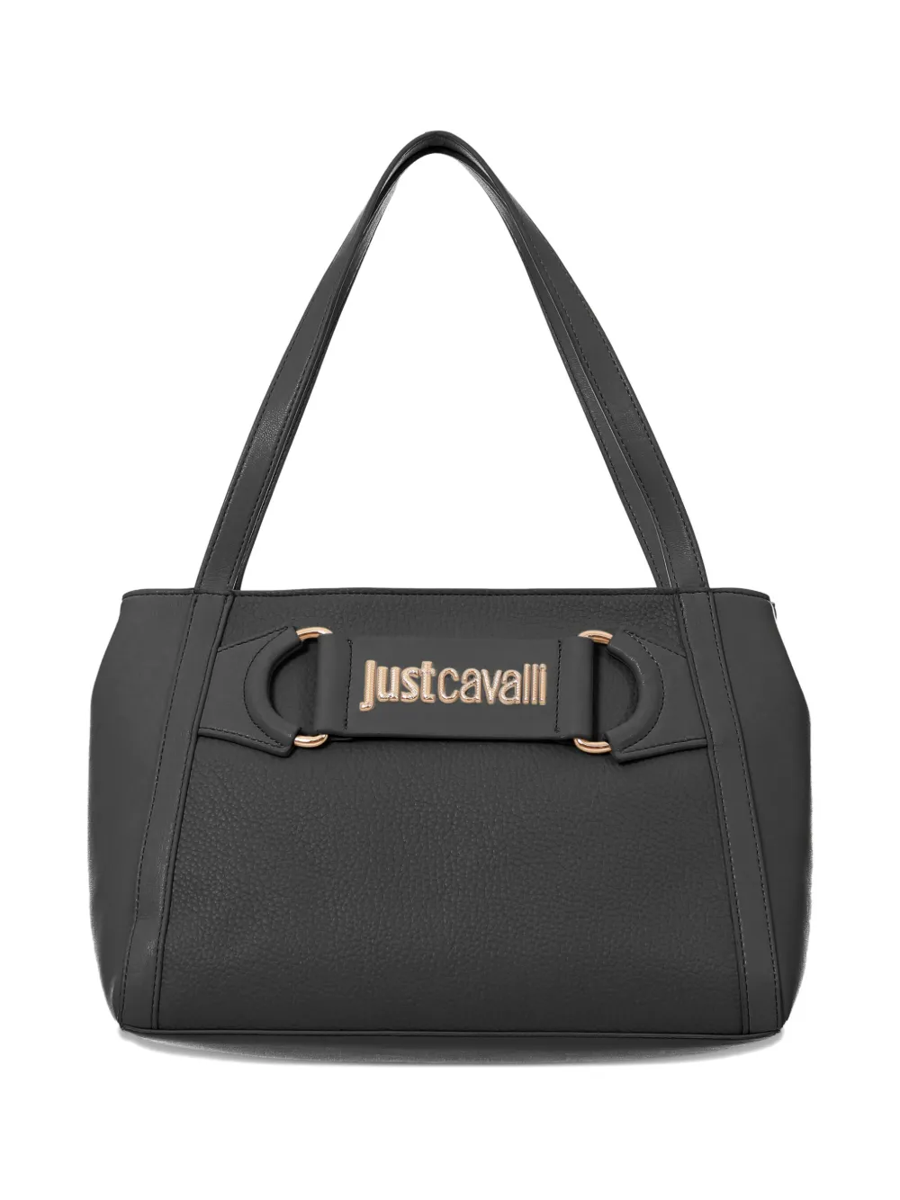 Just Cavalli logo-plaque top-handle shoulder bag | Black | Image 1