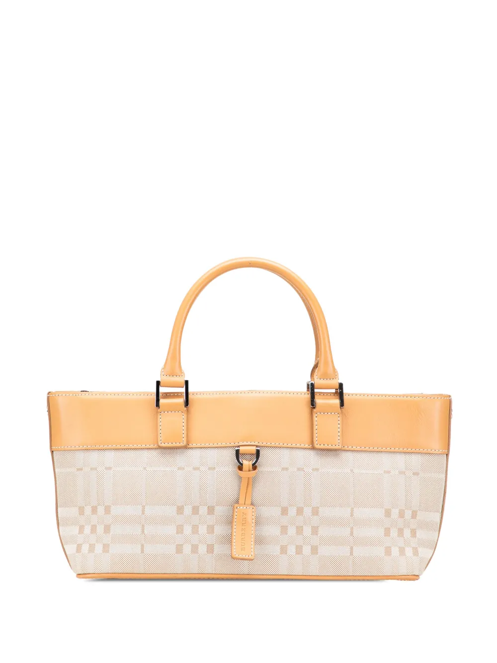 Burberry Pre-Owned 2000-2017 Leather Trimmed Canvas handbag - ブラウン Burberry Pre-Owned 2000-2017 Leather Trimmed Canvas handbag - ブラウン
