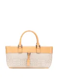 Burberry Pre-Owned 2000-2017 Leather Trimmed Canvas handbag - Brown