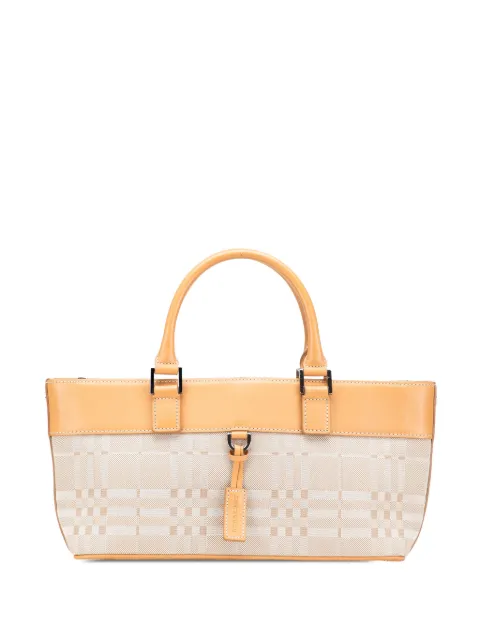 Burberry Pre-Owned 2000-2017 Leather Trimmed Canvas handbag