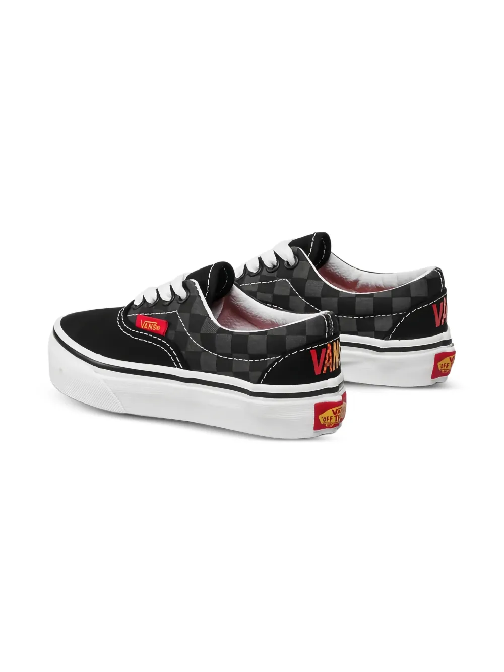 Vans Checkerboard Trainers In Black