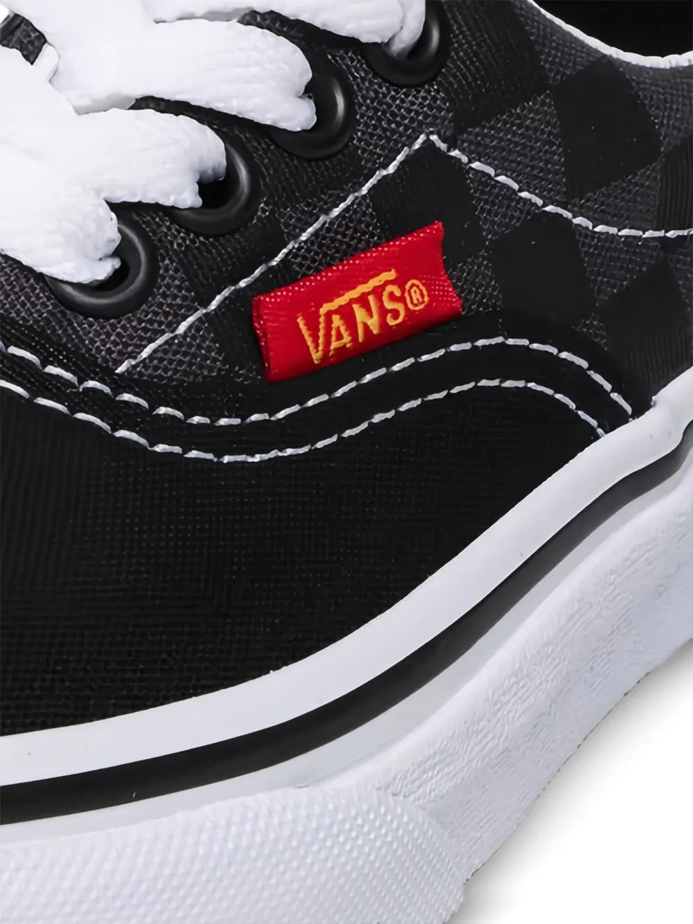 Vans Checkerboard Trainers In Black