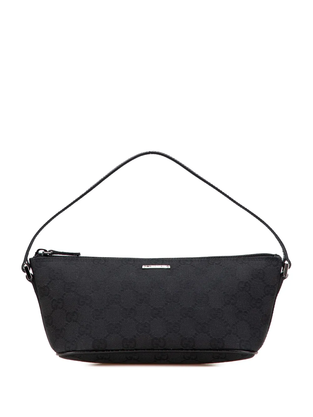 Gucci Pre-Owned 2000-2015 GGキャンバス ボート ショルダーバッグ - ブラック Gucci Pre-Owned 2000-2015 GGキャンバス ボート ショルダーバッグ - ブラック
