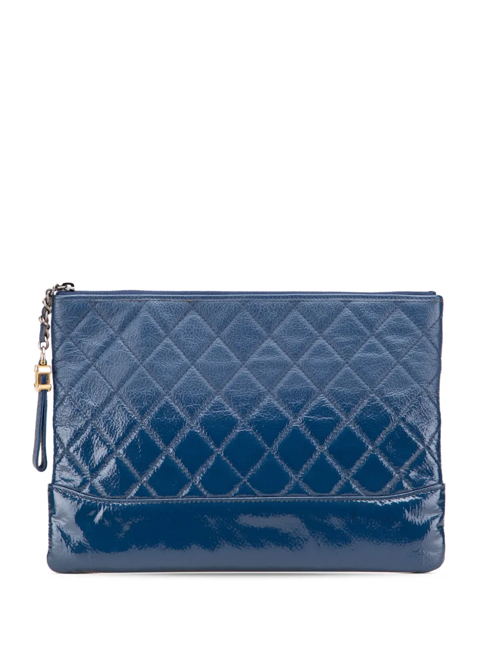 Pre-owned Chanel 2018 Medium Aged Calfskin Gabrielle O Case Clutch Bag