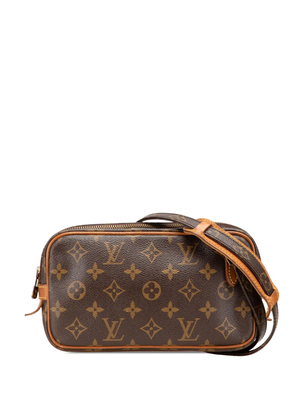 Louis Vuitton Pre-Owned 1987 モノグラム ポシェット マルリー バンドリエール ショルダーバッグ - ブラウン Louis Vuitton Pre-Owned 1987 モノグラム ポシェット マルリー バンドリエール ショルダーバッグ - ブラウン