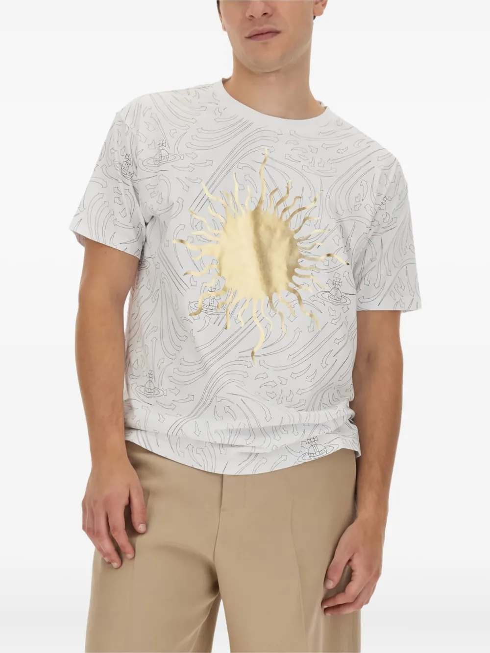 Vivienne Westwood T-shirt met zonprint Wit