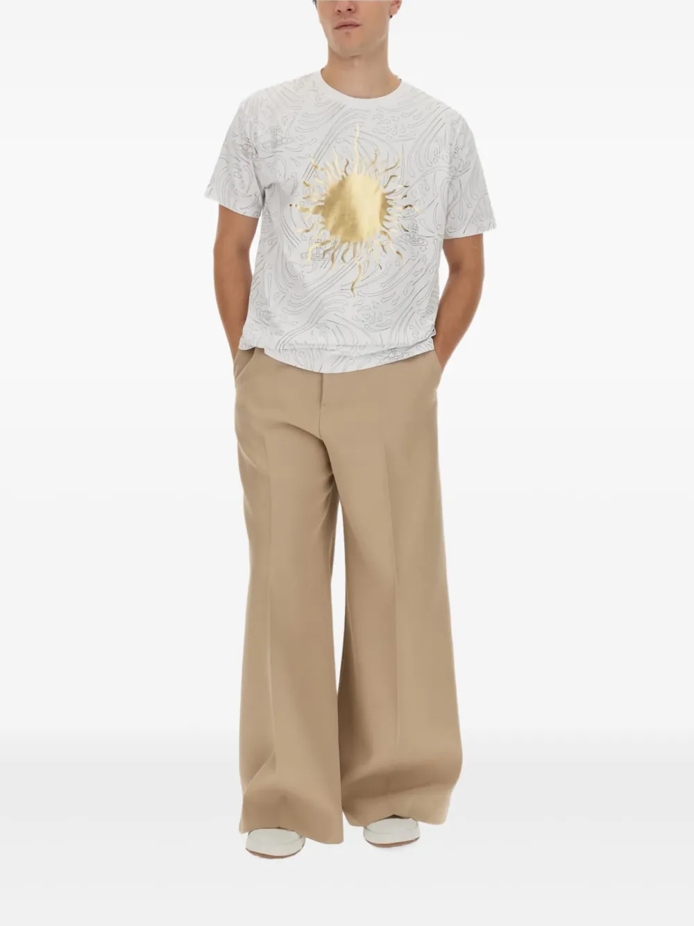 Vivienne Westwood T-shirt met zonprint Wit