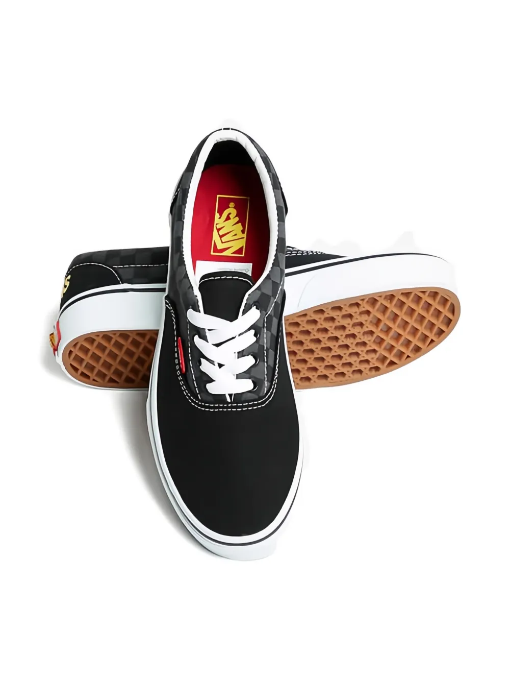 Vans Checkerboard Trainers In Black