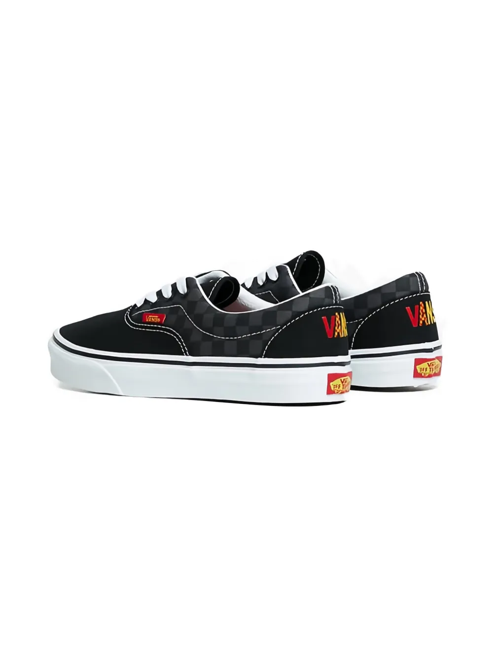 Vans Checkerboard Trainers In Black