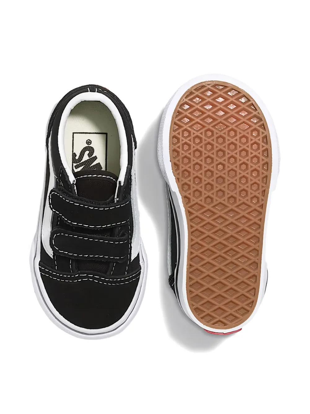 Vans Kids touch-strap trainers Zwart