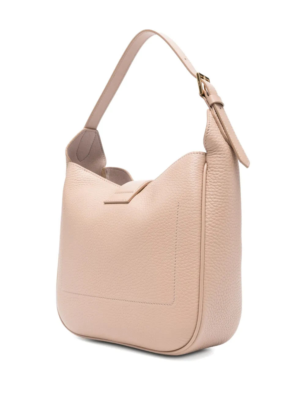 TOM FORD Leren schoudertas Beige