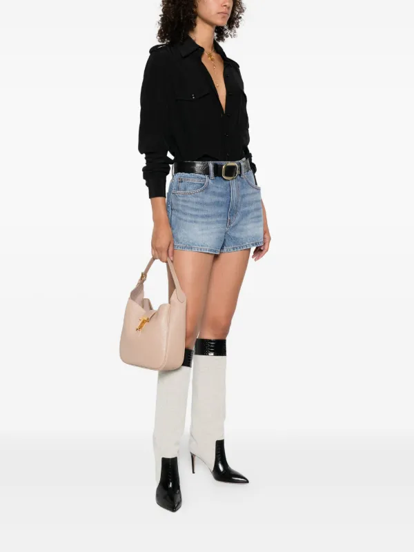 TOM FORD Tara レザー ショルダーバッグ S | ニュートラル | FARFETCH JP