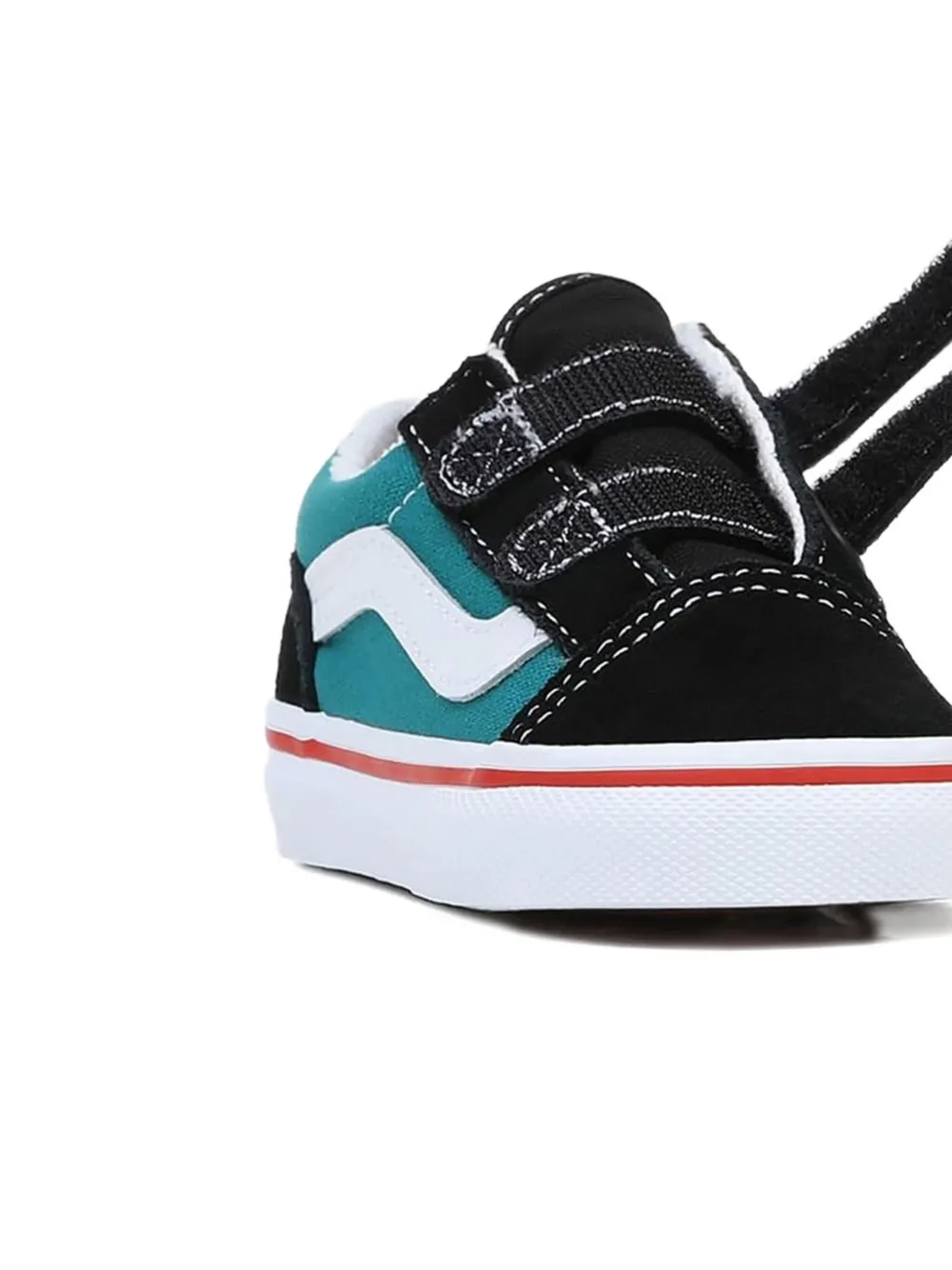 Vans Kids hook loop trainers Zwart
