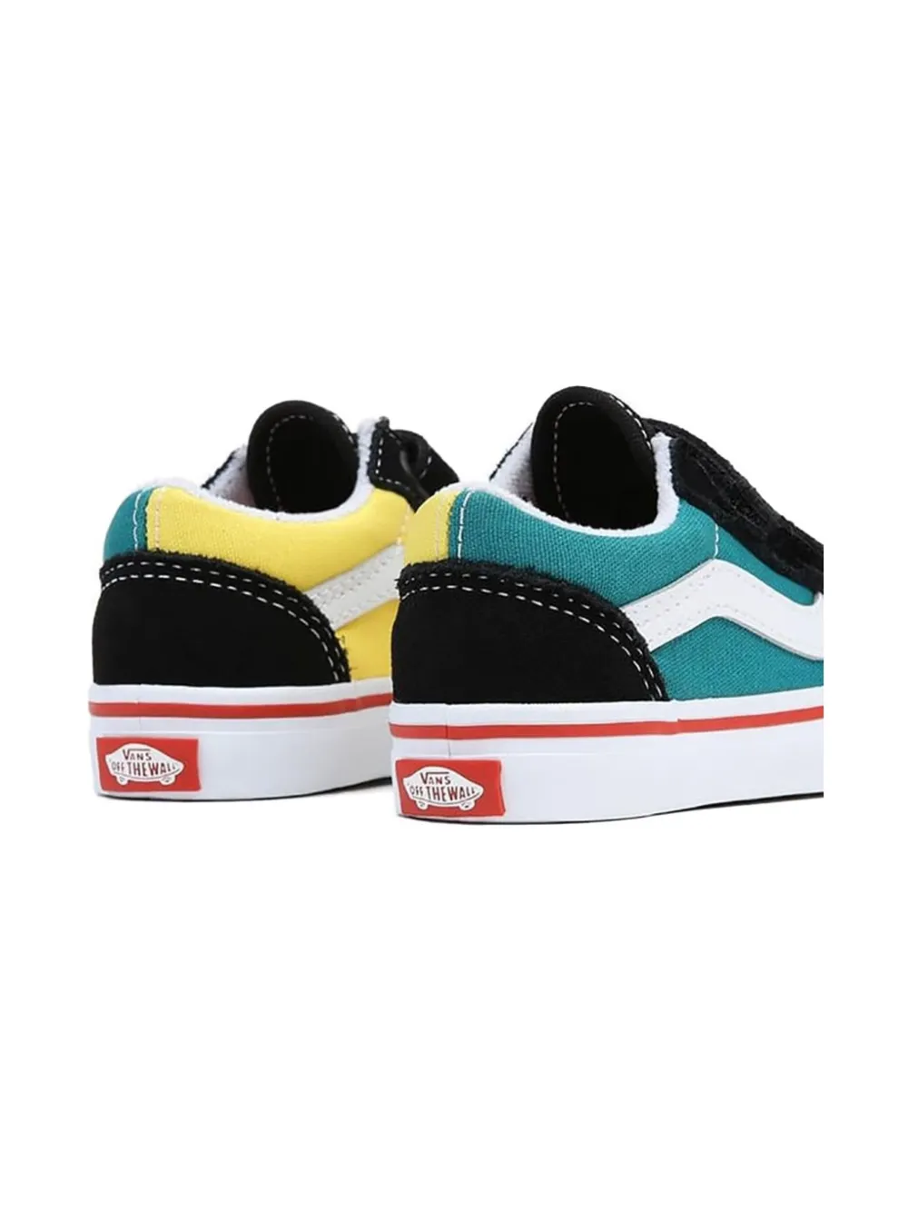 Vans Kids hook loop trainers Zwart