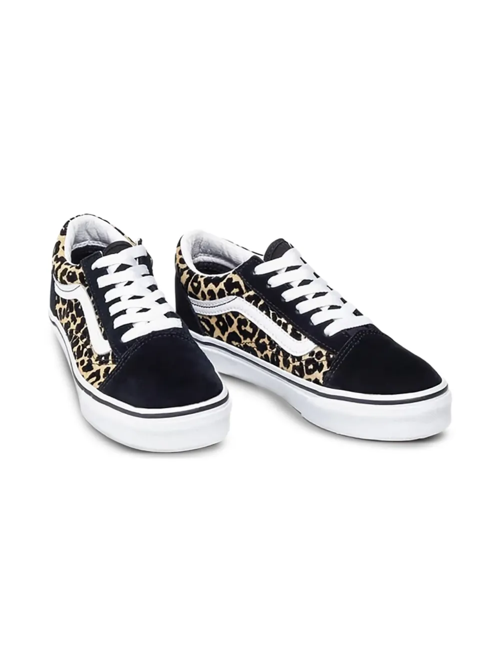Vans Kids leopard print trainers | Black | Image 1