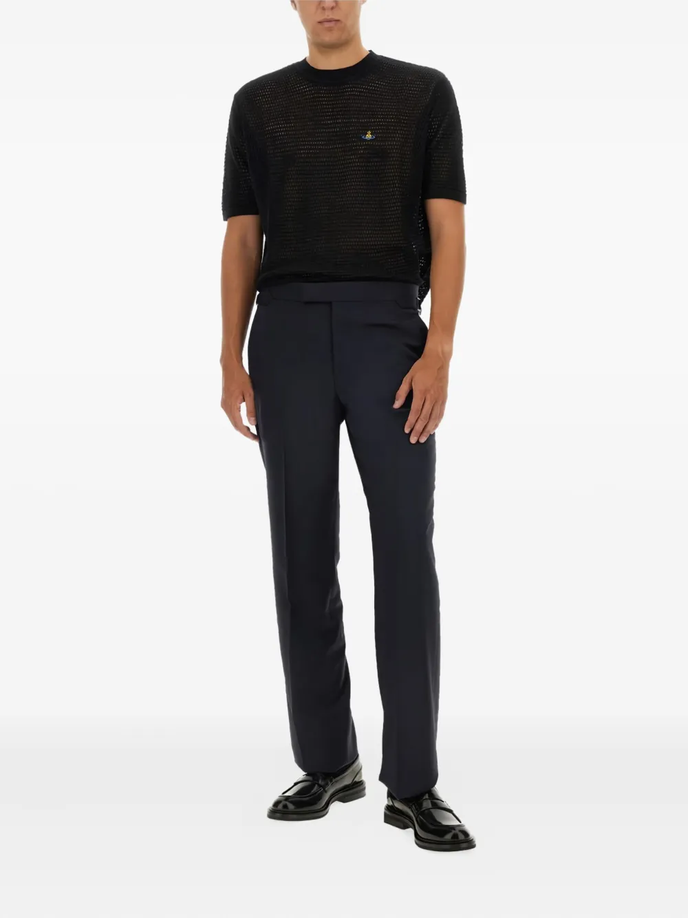 Vivienne Westwood Orb-logo knit top - Zwart