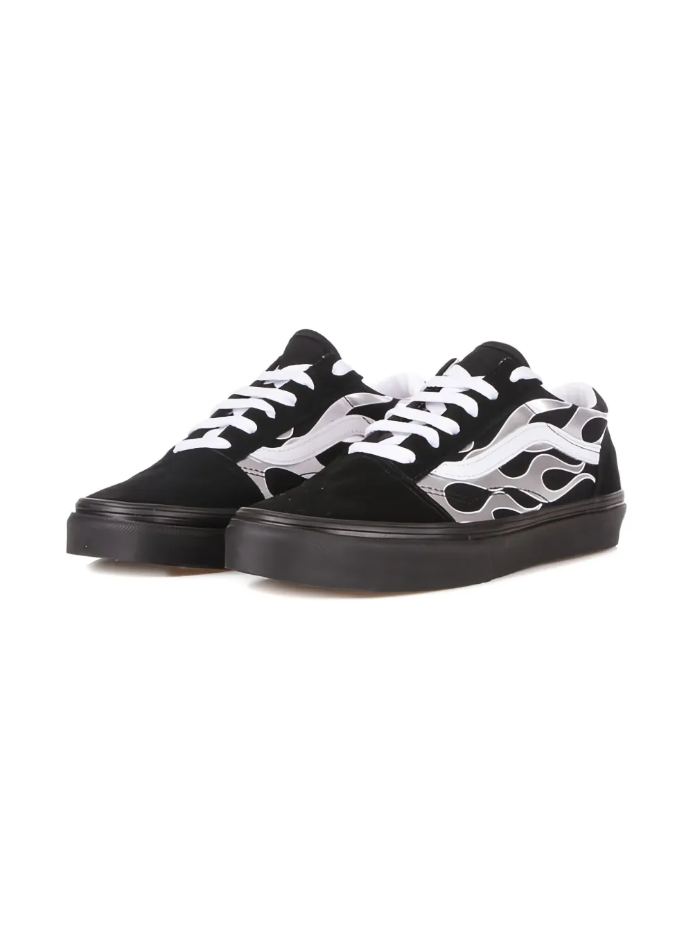 Vans Flame Trainers In Black