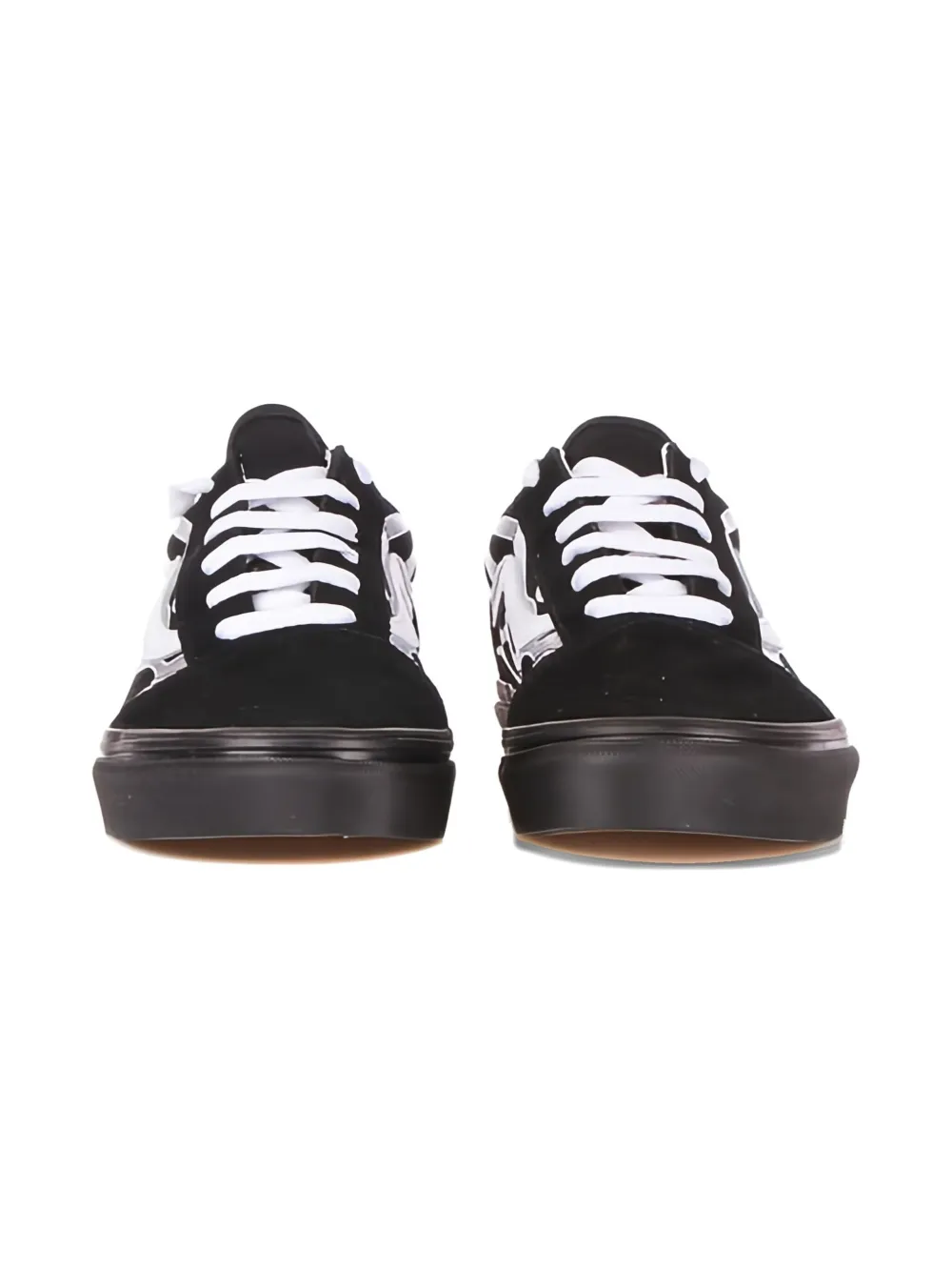 Vans Flame Trainers In Black
