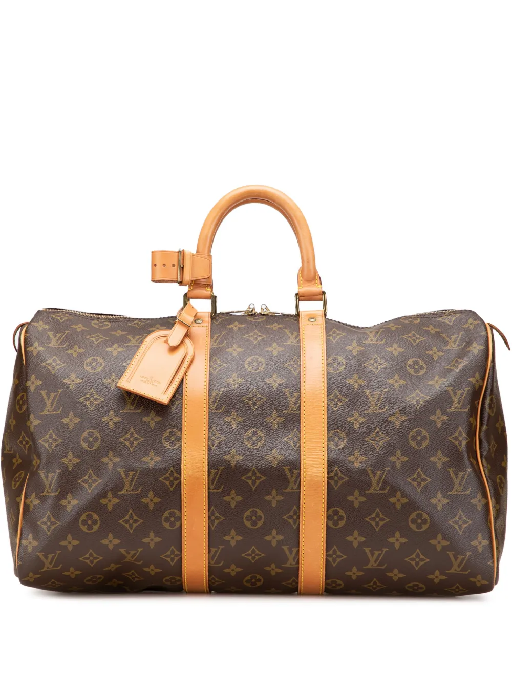 Louis Vuitton Pre-Owned 1992 モノグラム キーポル 45 ボストンバッグ - ブラウン Louis Vuitton Pre-Owned 1992 モノグラム キーポル 45 ボストンバッグ - ブラウン