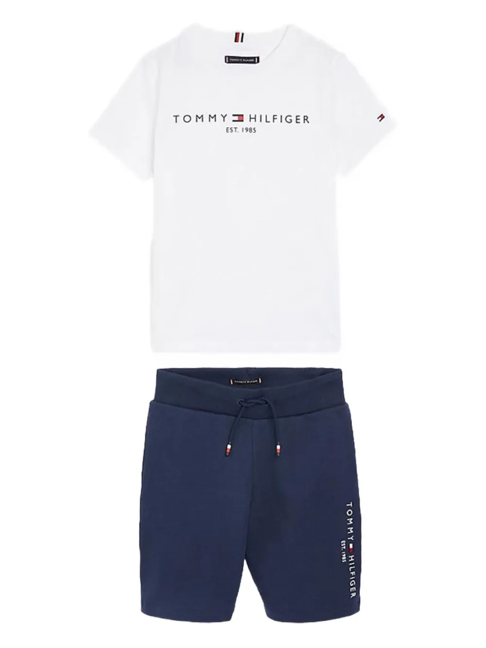 Tommy Hilfiger Junior logo shorts set - ホワイト Tommy Hilfiger Junior logo shorts set - ホワイト