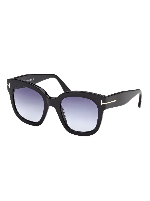 TOM FORD スクエアサングラス ブラック TOM FORD Eyewear スクエアフレーム サングラス | ブラック