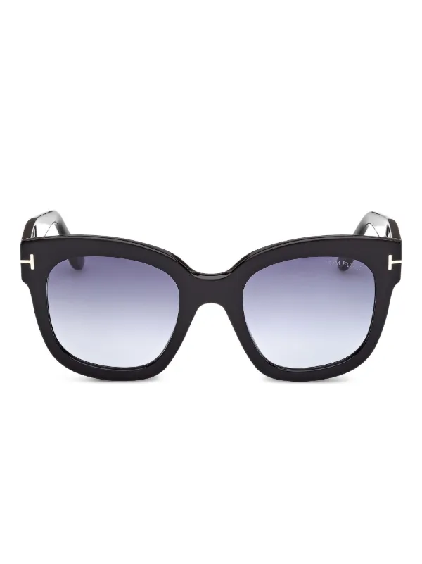 TOM FORD スクエアサングラス ブラック TOM FORD Eyewear スクエアフレーム サングラス | ブラック