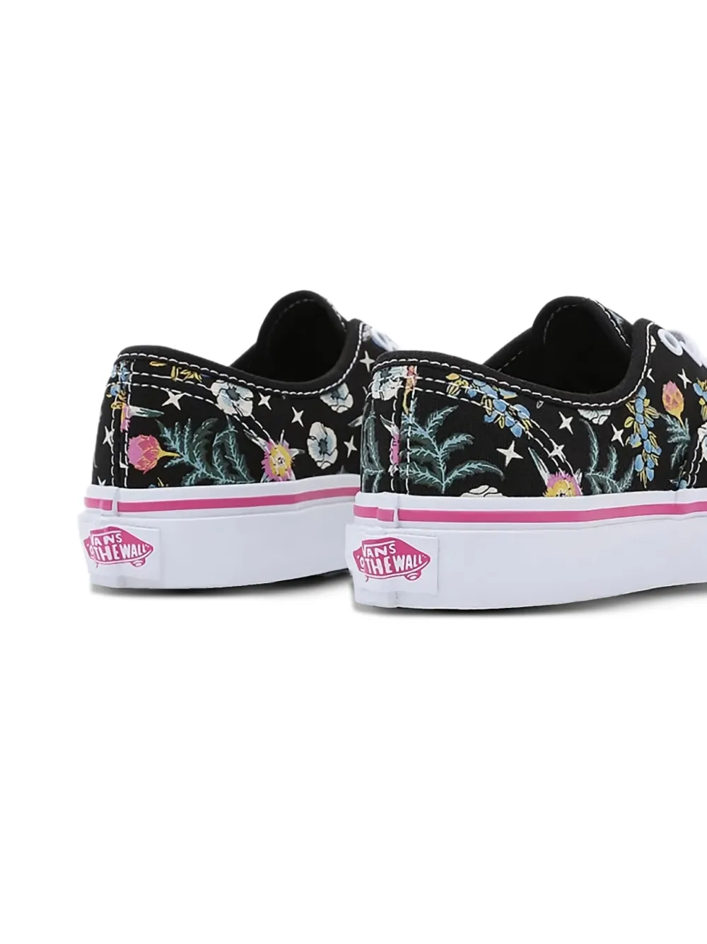 Vans Floral Trainers In Black