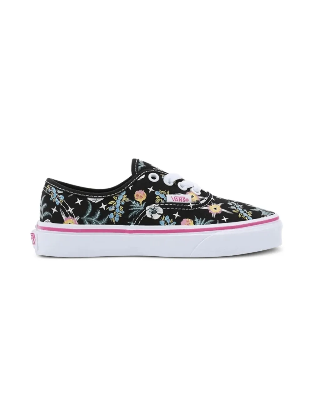 Vans Floral Trainers In Black