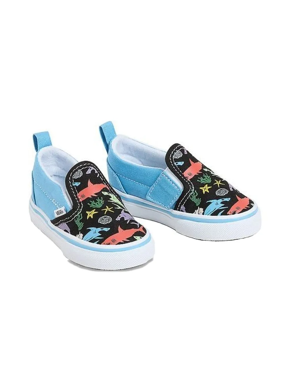 Vans Kids pull-tab printed trainers | Blue | Image 1