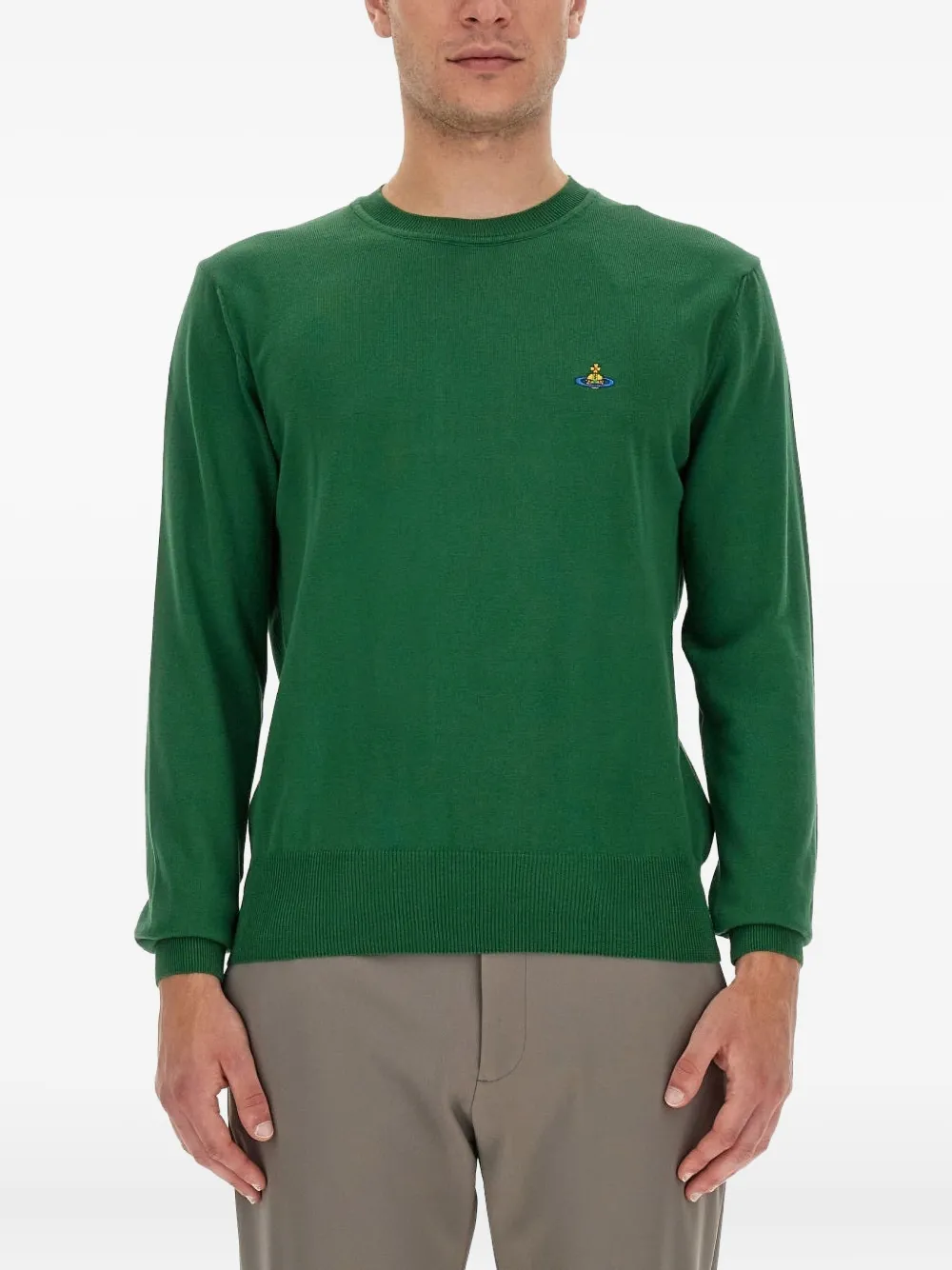 Vivienne Westwood pull Orb à col rond | vert | Image 1