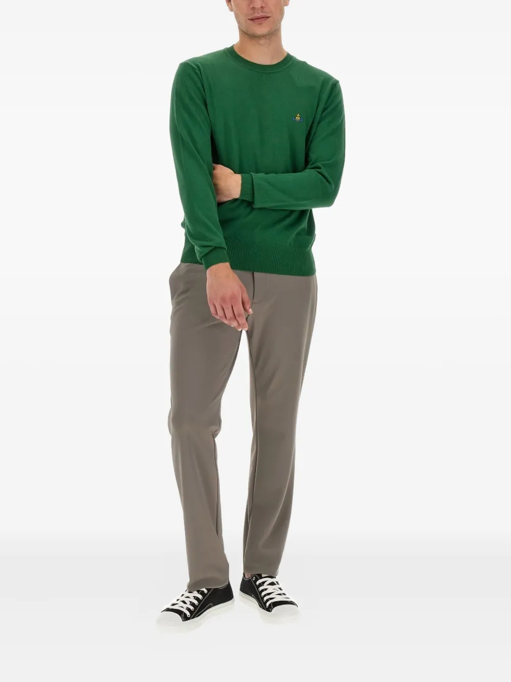 Vivienne Westwood Orb crew-neck sweater - Groen
