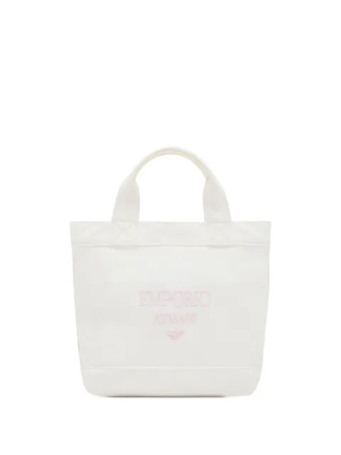 Emporio Armani Kids logo-embroidered tote bag