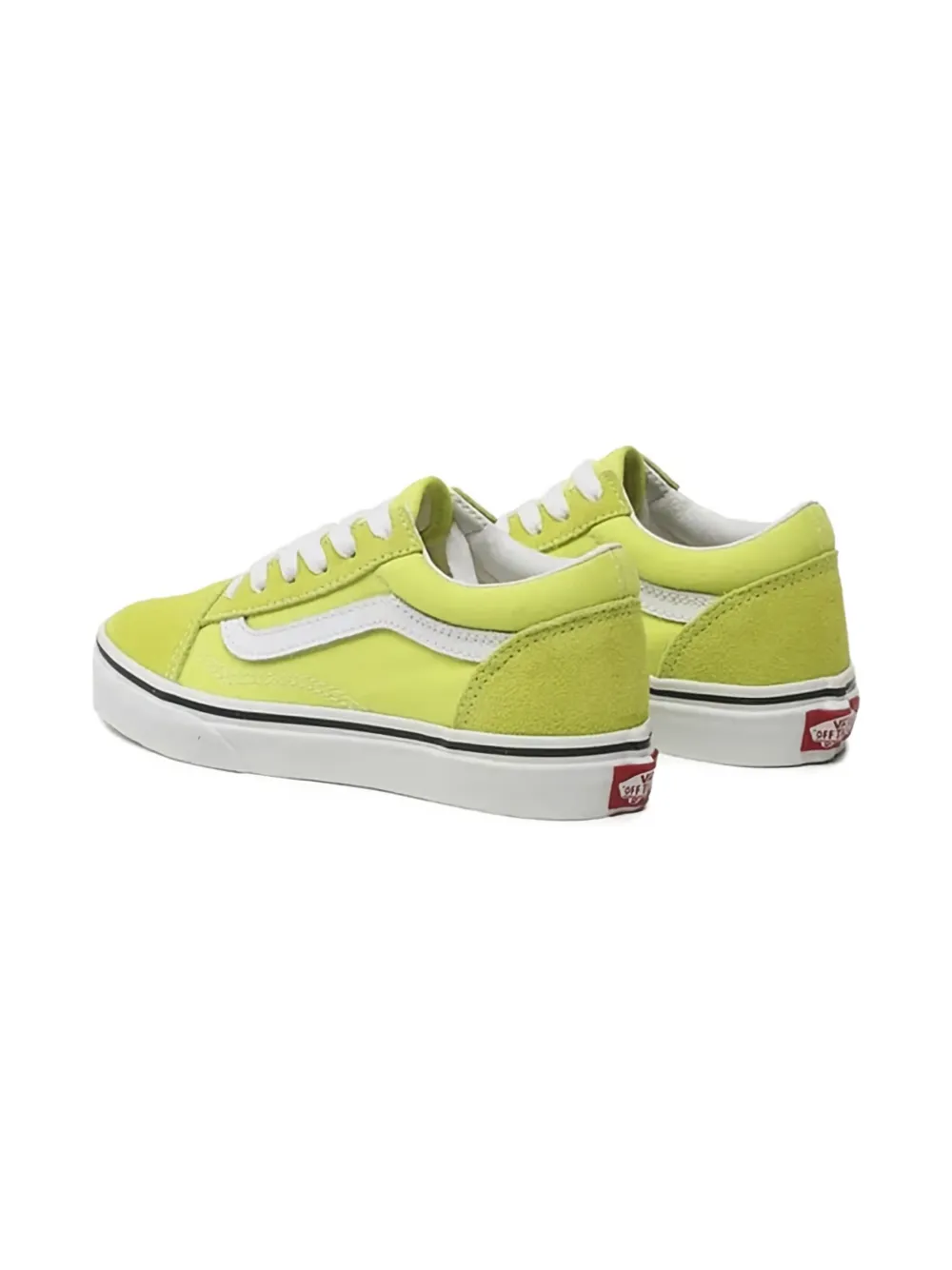 Vans Kids stripe leather trainers - Geel