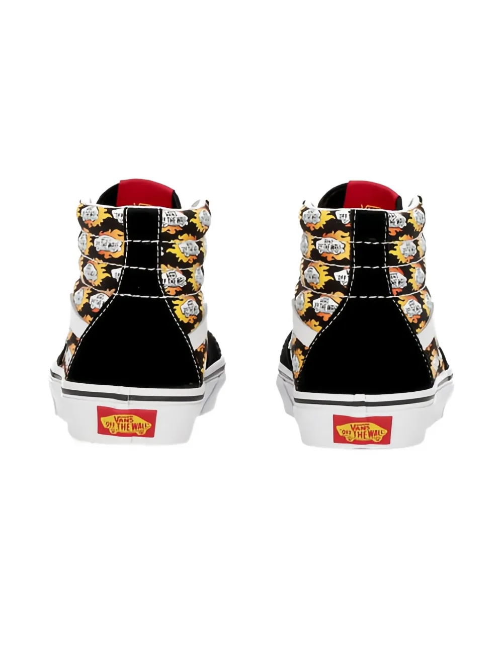 Vans High-top Patterned Trainers In Black