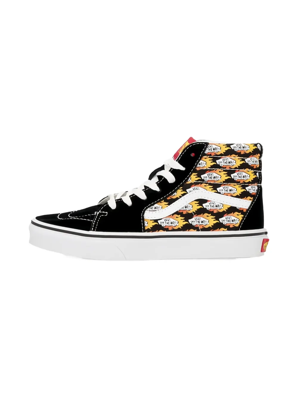 Vans Kids high-top patterned trainers Zwart