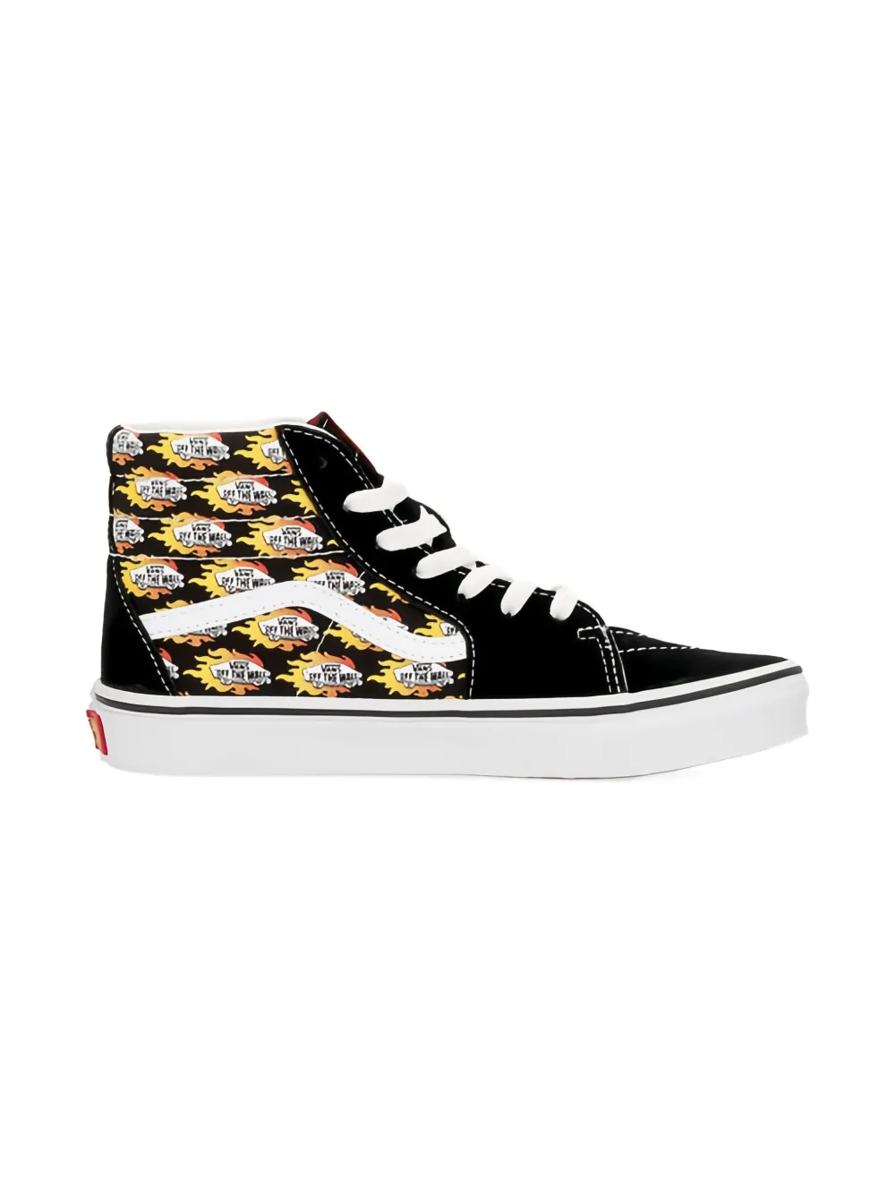 Vans Kids high-top patterned trainers - Zwart