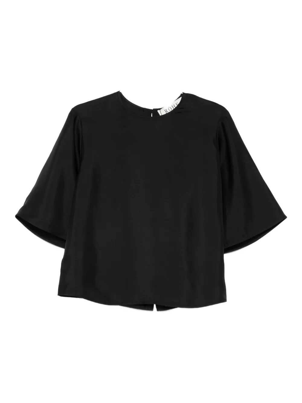 Róhe short-sleeve silk top