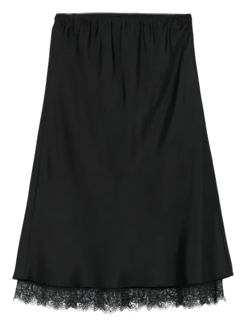 Róhe lace-trim skirt