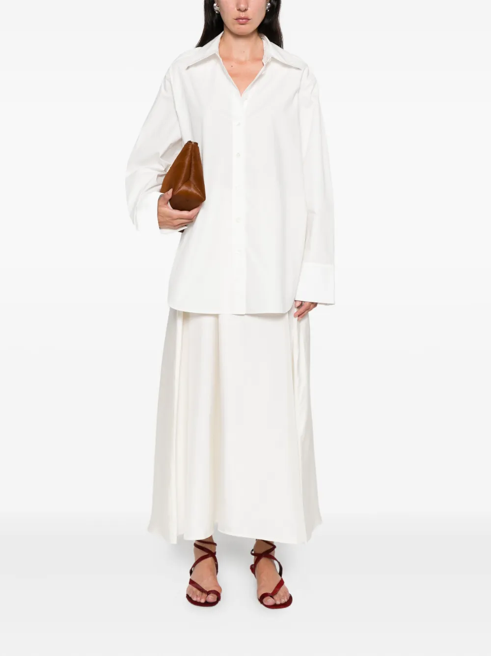 Róhe Blousejurk met uitgesneden details - Wit